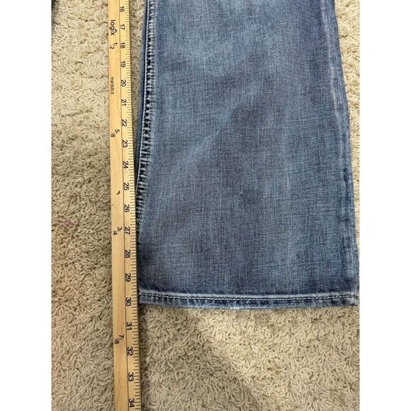Silver Men's Jeans 38x32 Denim Zac Relaxed Fit Straight Leg Medium‎ Wash Pockets - Picture 9 of 11